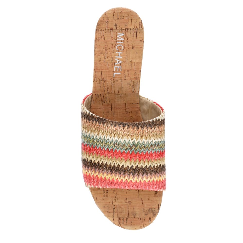 MICHAEL BY MICHAEL SHANNON Womens Ibiza Wedge Sandal - MULTICOLOR