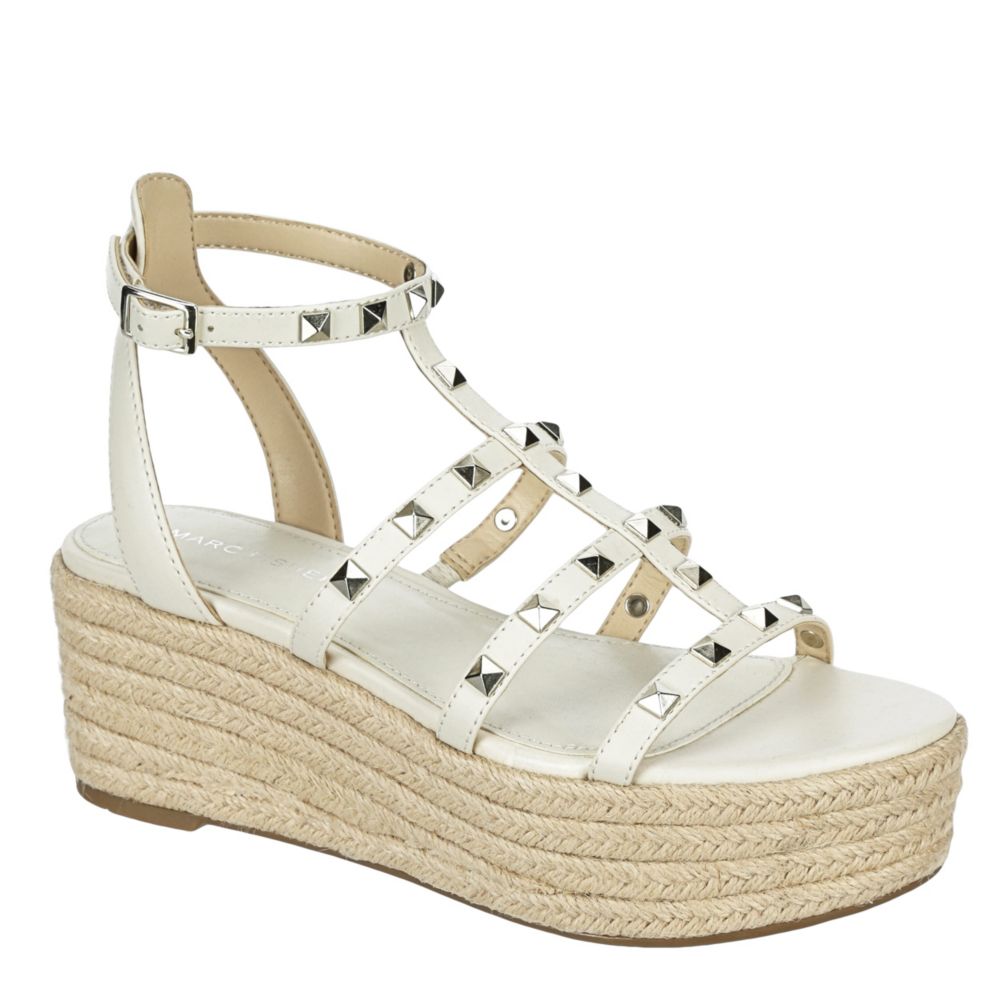 marc fisher white sandals