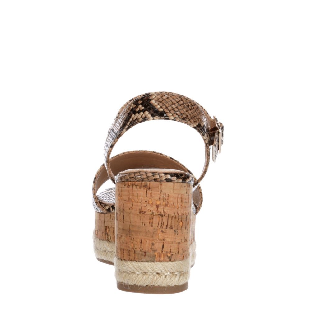 MICHAEL BY MICHAEL SHANNON Womens Kaitlin Wedge Sandal - SNAKE