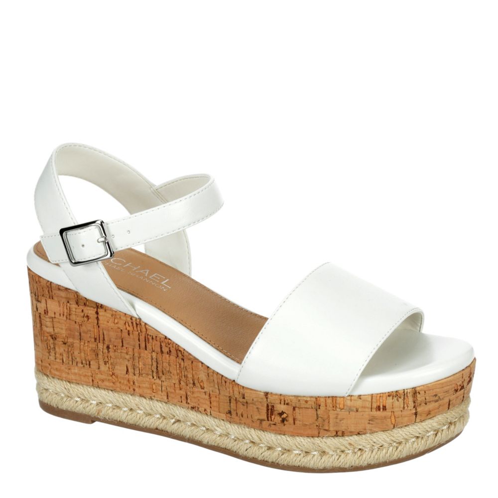 White Michael By Michael Shannon Womens Kaitlin Wedge Sandal | Sandals ...