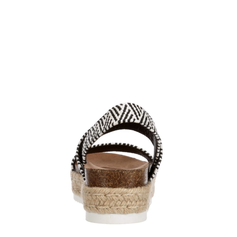 MADDEN GIRL Womens Cybell Espadrille Platform Sandal - BLACK