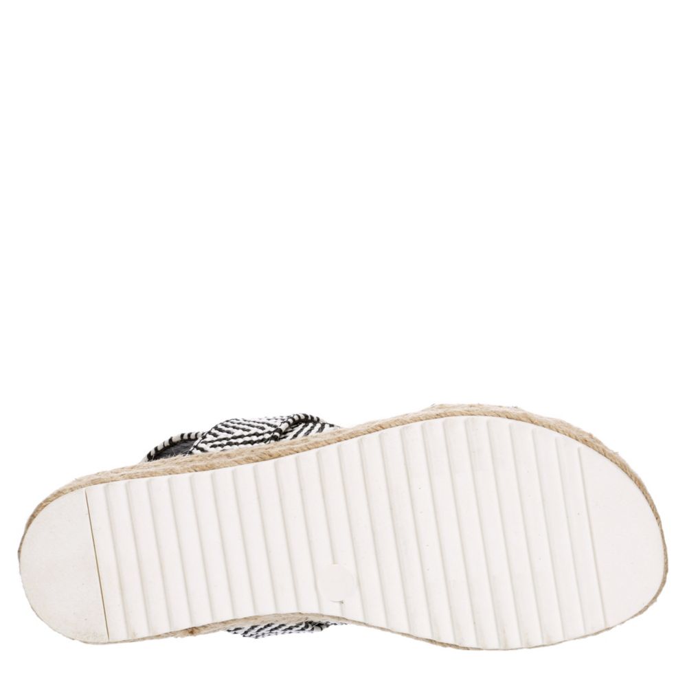 MADDEN GIRL Womens Cybell Espadrille Platform Sandal - BLACK