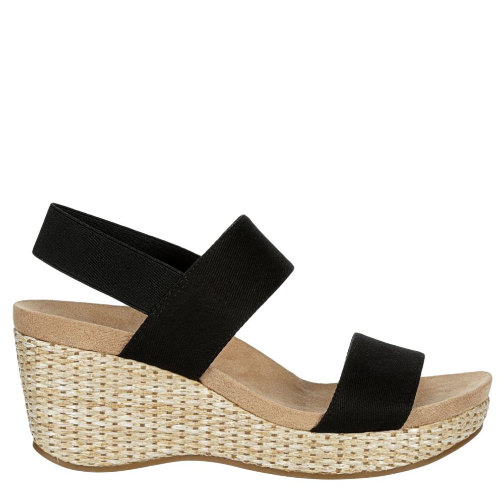 LIFESTRIDE Womens Delta Wedge Sandal - BLACK