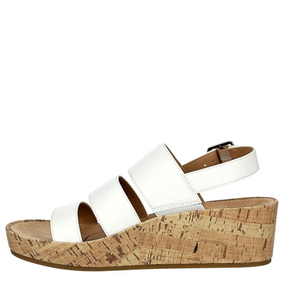 LIFESTRIDE Womens Wynonna Wedge Sandal - WHITE
