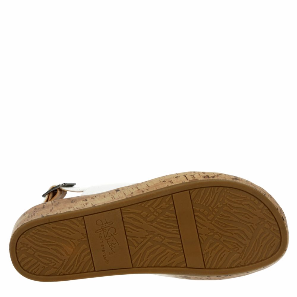 LIFESTRIDE Womens Wynonna Wedge Sandal - WHITE