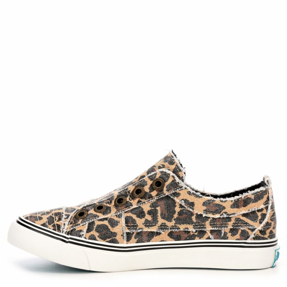 BLOWFISH Womens Play Laceless Slip On Sneaker - LEOPARD