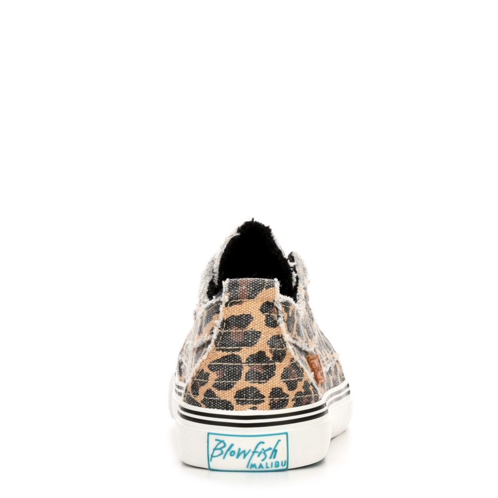 BLOWFISH Womens Play Laceless Slip On Sneaker - LEOPARD