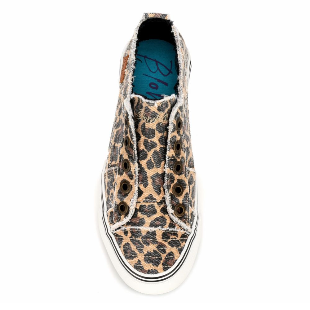 BLOWFISH Womens Play Laceless Slip On Sneaker - LEOPARD