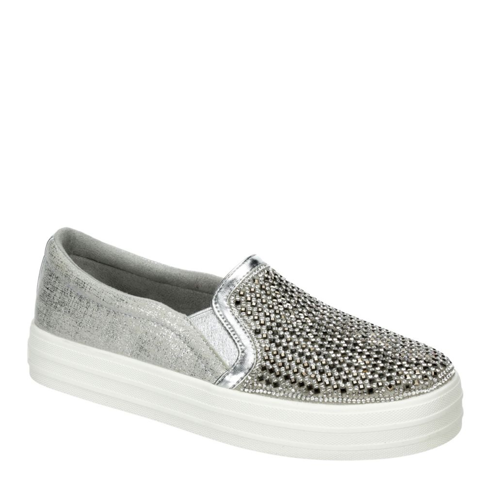 womens black slip on sketchers