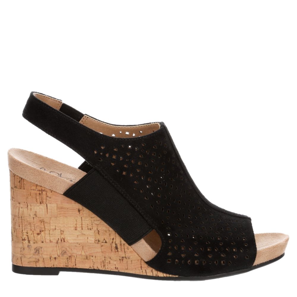 Womens Hazel Perforated Wedge Sandal