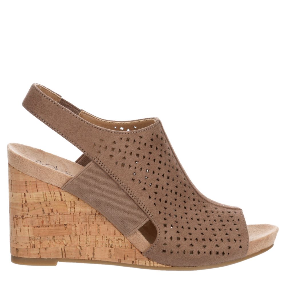 Womens Hazel Perforated Wedge Sandal