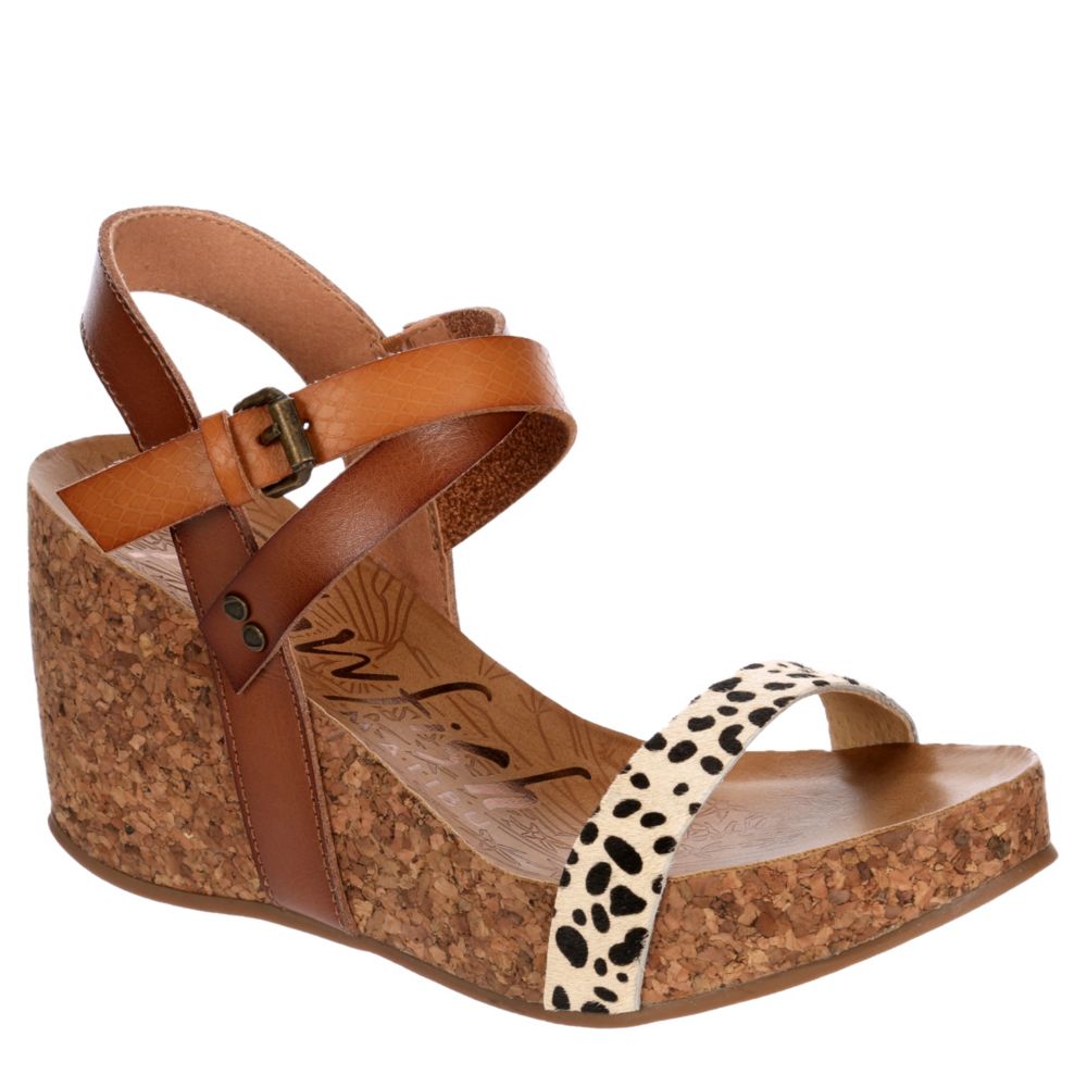 blowfish sandals leopard