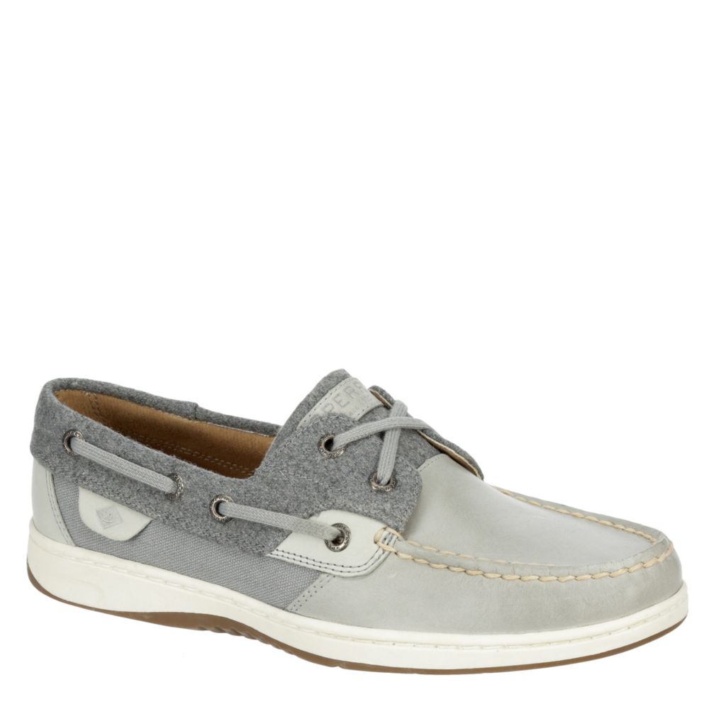 grey sperry women's sneakers