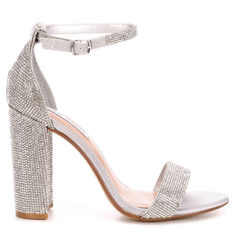 STEVE MADDEN Womens Carrson-r Sandal - SILVER