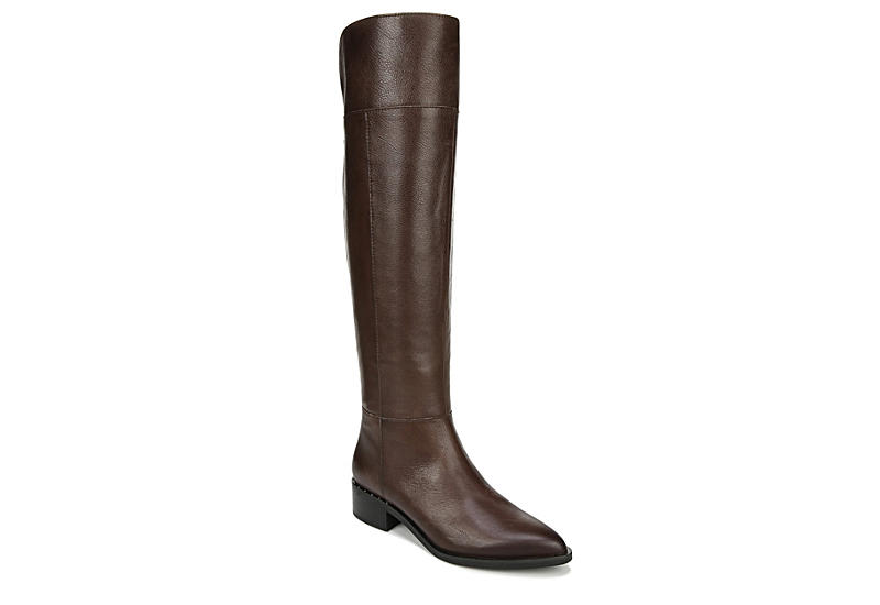 Brown Franco Sarto Womens Daya Tall Wide Calf Riding Boot | Boots | Off Broadway Shoes