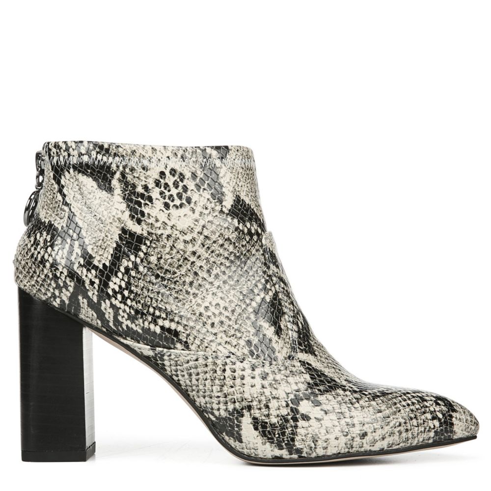 franco sarto snakeskin booties