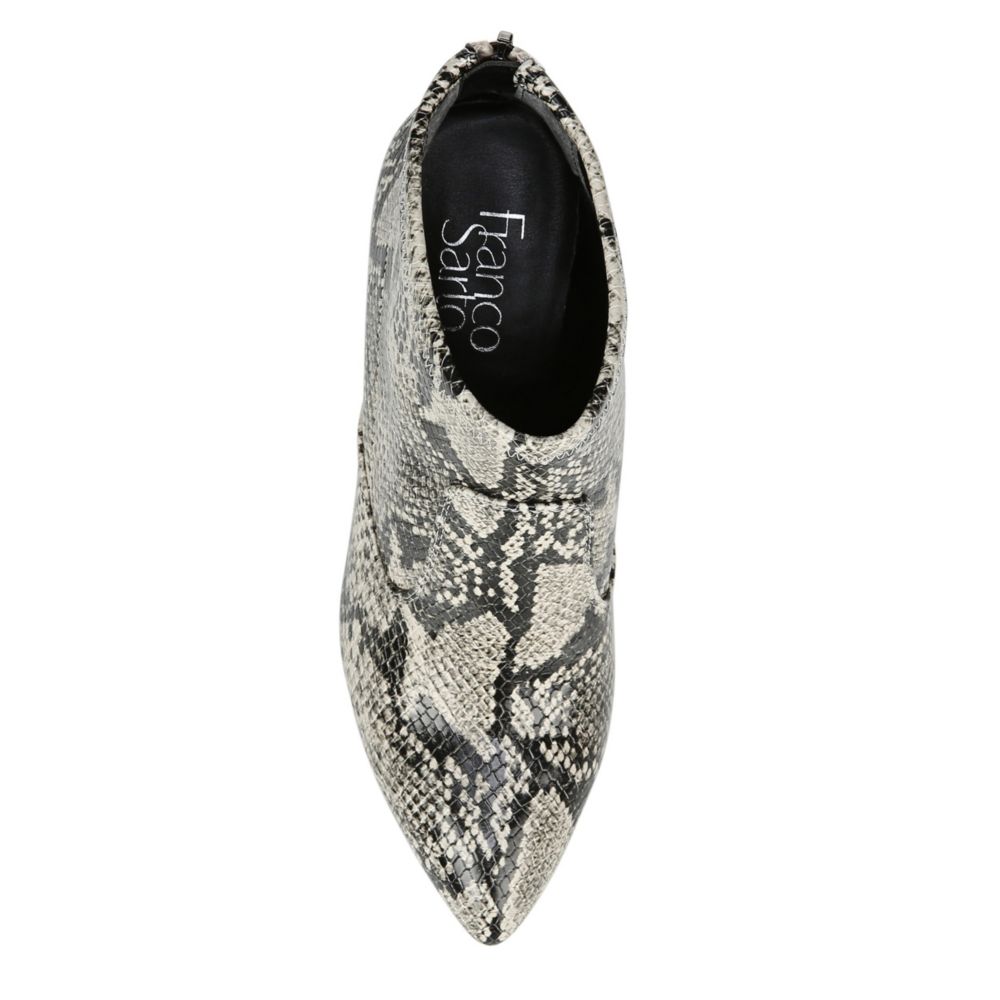 franco sarto snakeskin booties