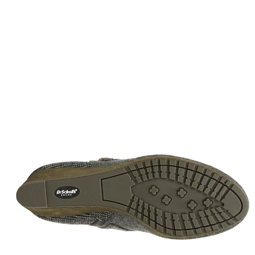 dr scholl's create wedge bootie grey