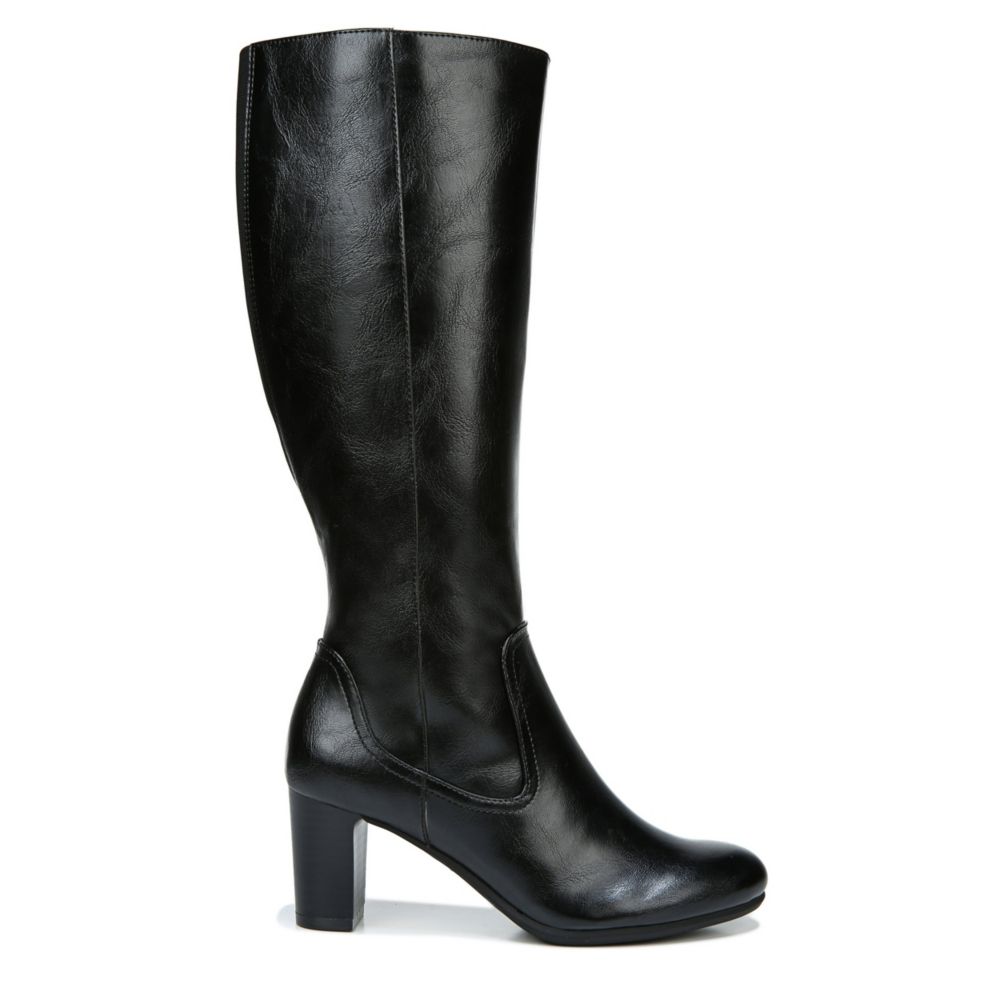 womens wide calf high heel boots