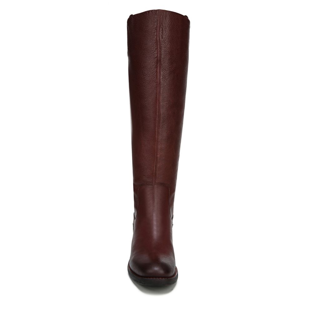 burgundy wide calf riding boots
