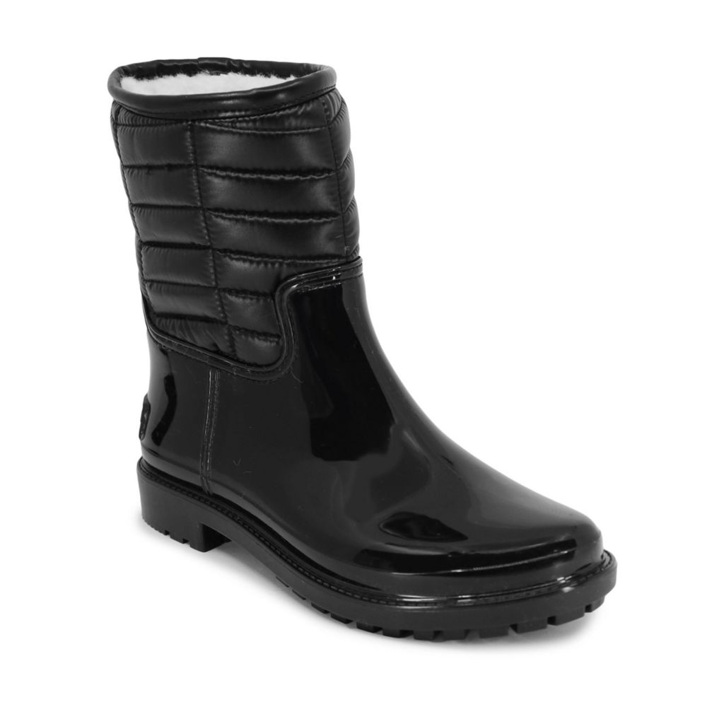 nautica black rain boots