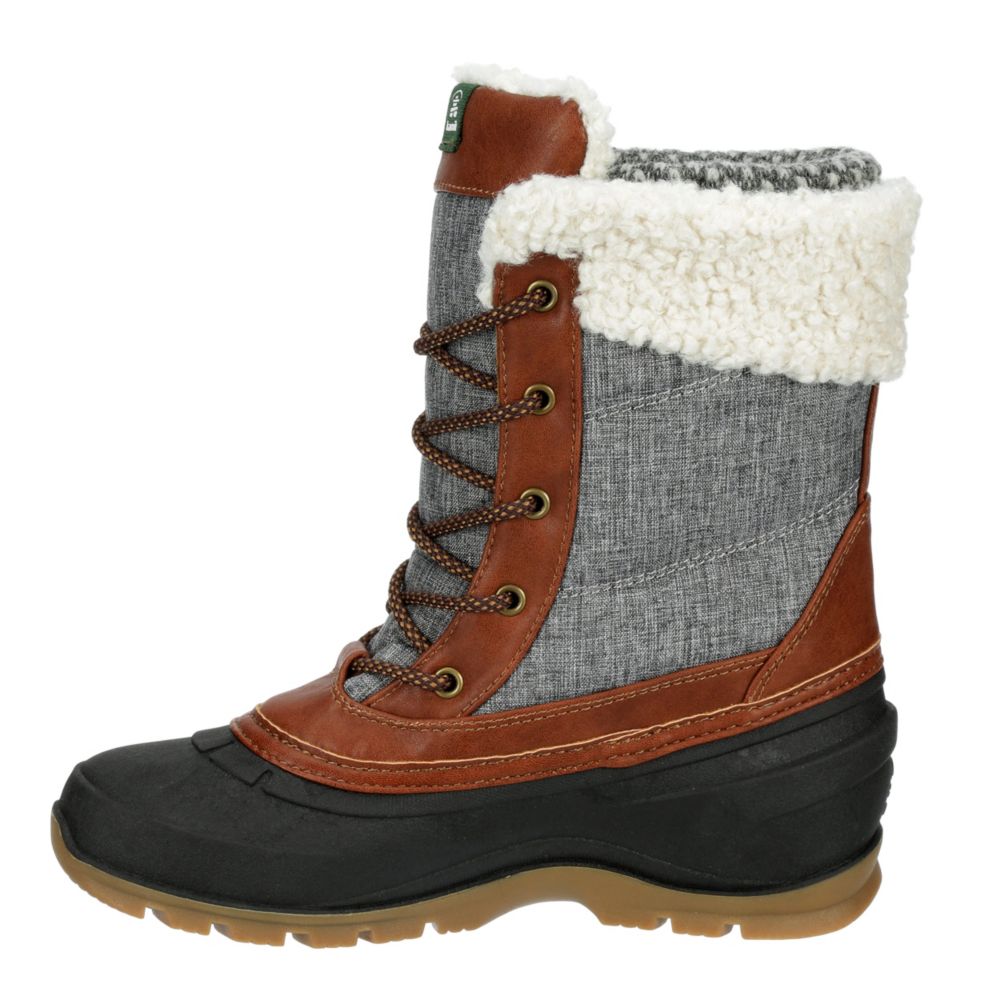 winter boots grey