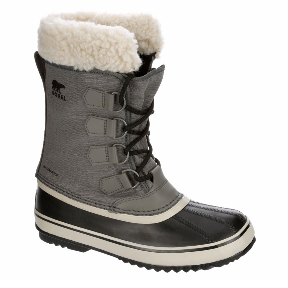 grey sorel boots