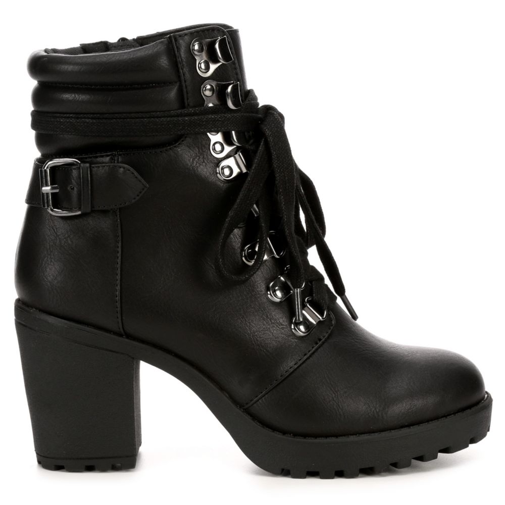 combat bootie heels