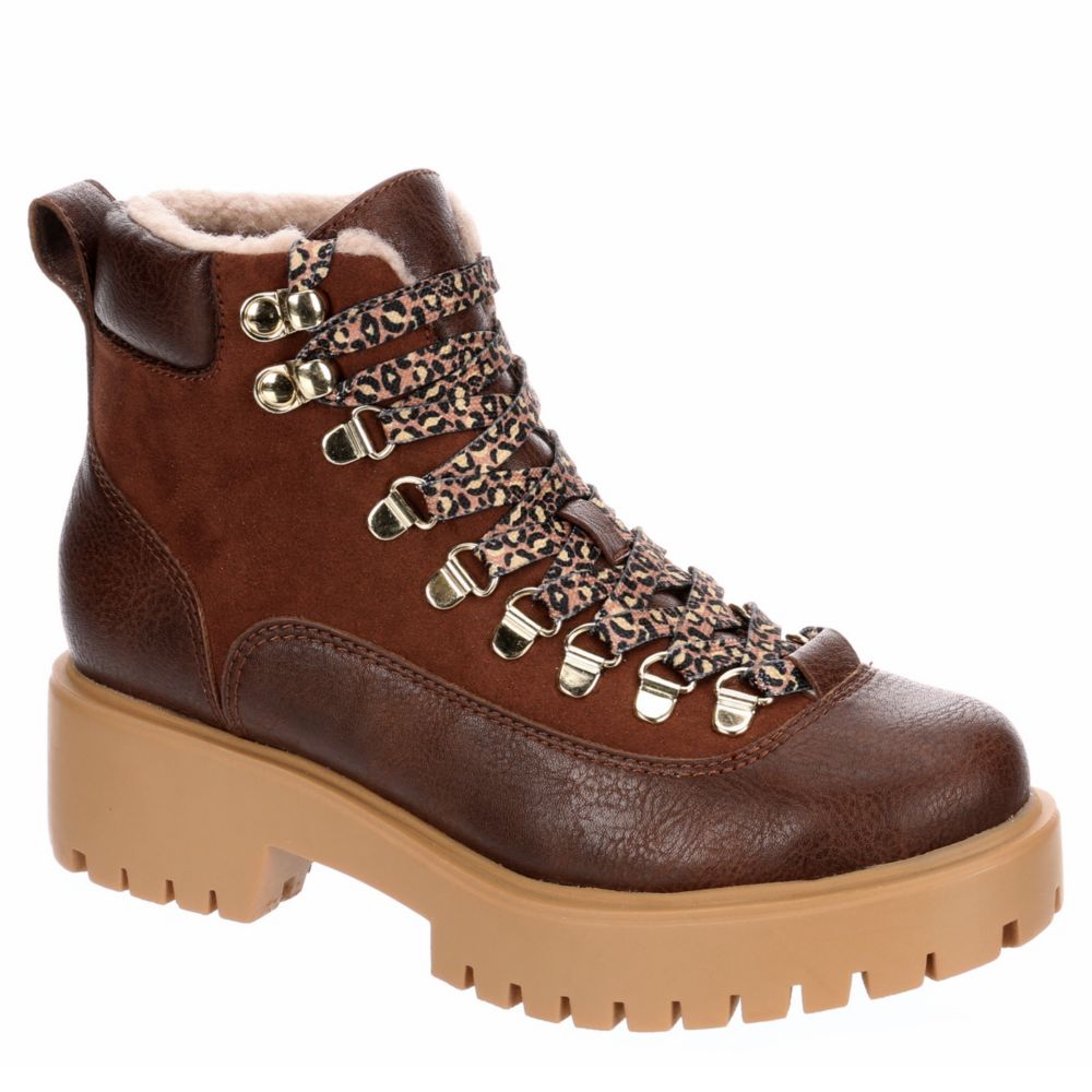 MADDEN GIRL Womens Lodge Hiker Boot - COGNAC