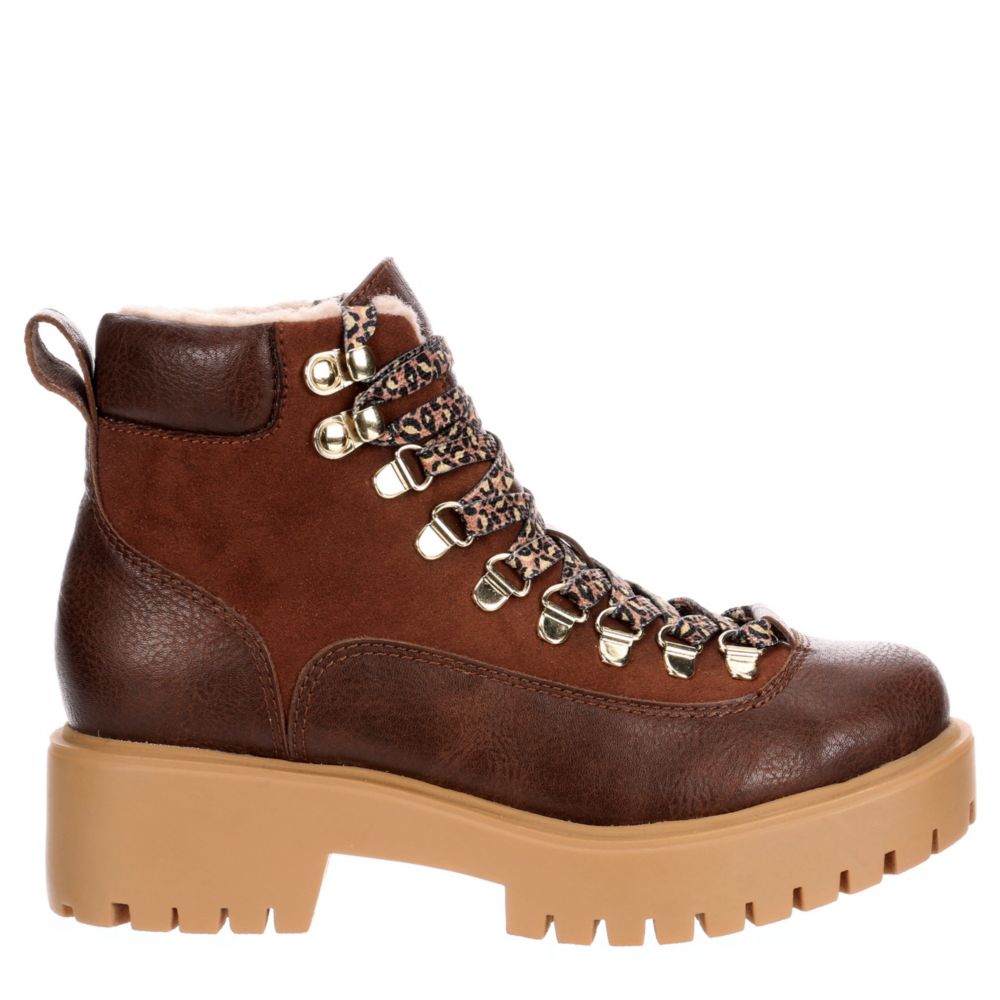 MADDEN GIRL Womens Lodge Hiker Boot - COGNAC