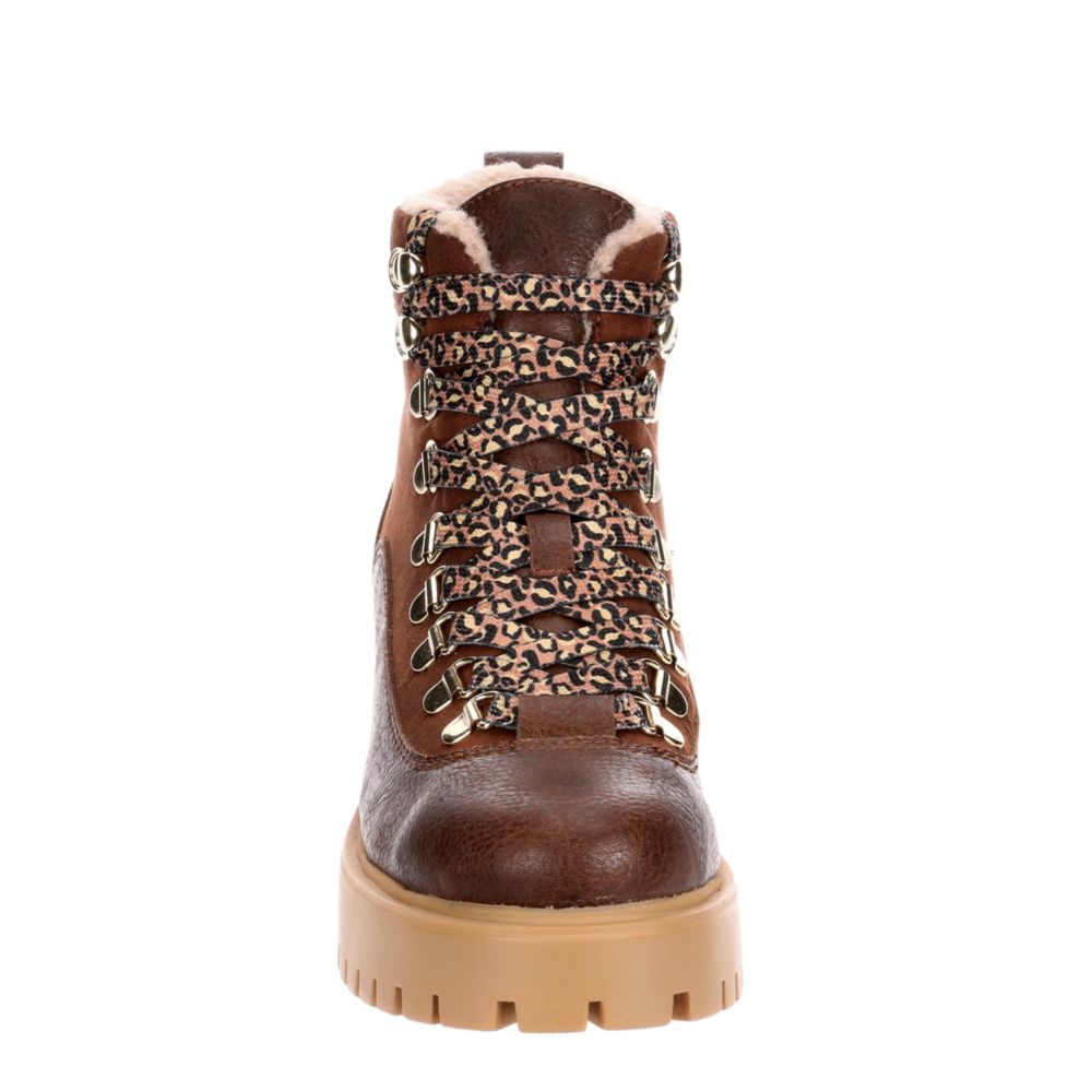 MADDEN GIRL Womens Lodge Hiker Boot - COGNAC