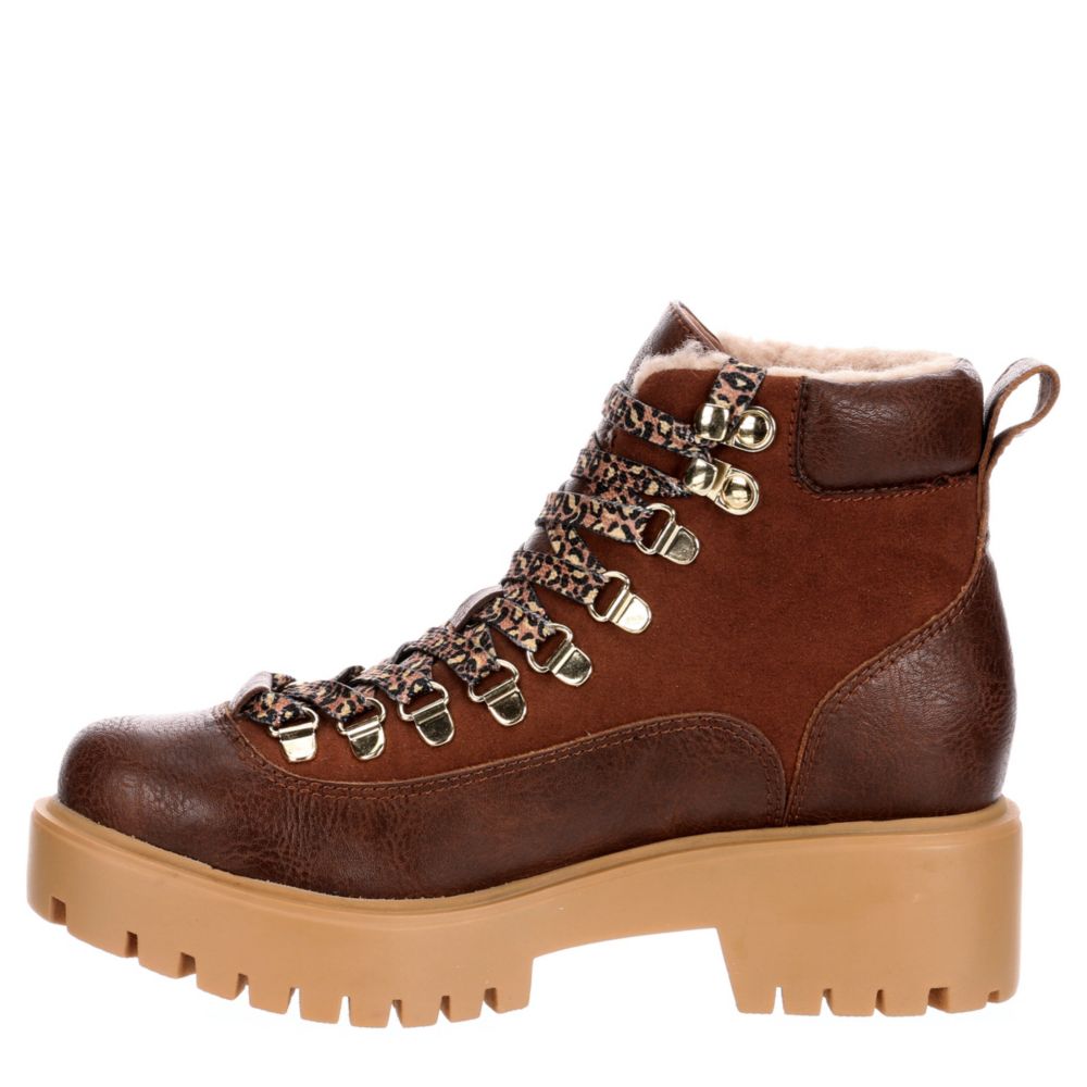 MADDEN GIRL Womens Lodge Hiker Boot - COGNAC