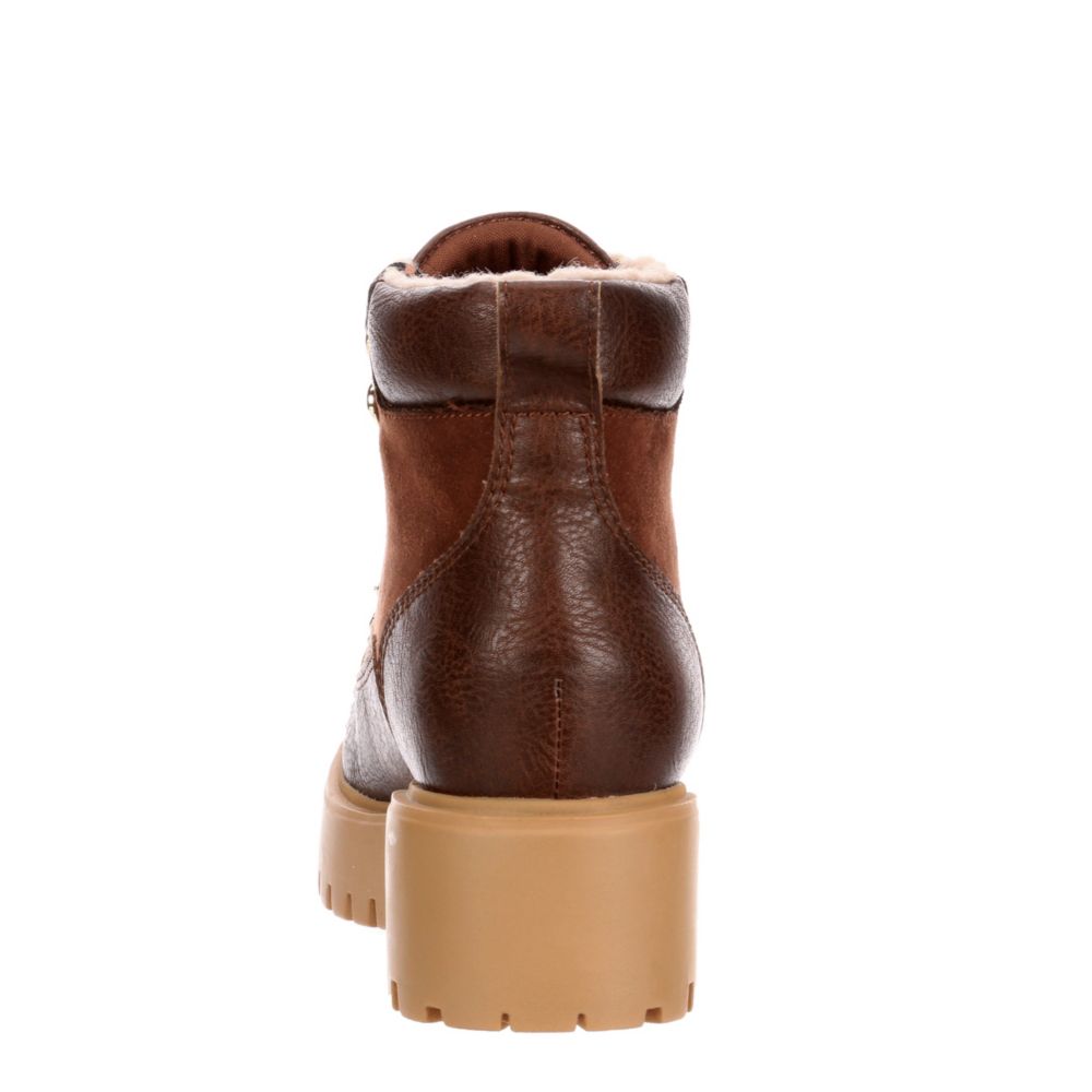 MADDEN GIRL Womens Lodge Hiker Boot - COGNAC