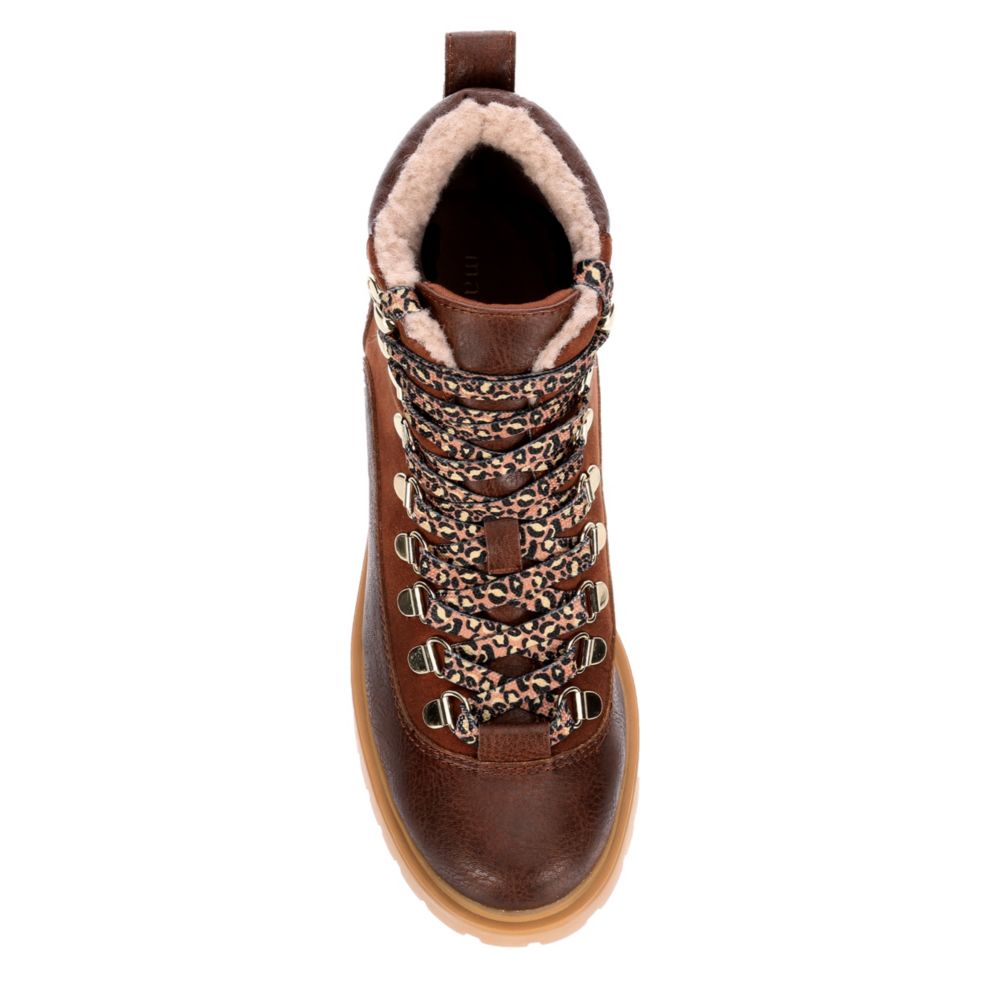 MADDEN GIRL Womens Lodge Hiker Boot - COGNAC