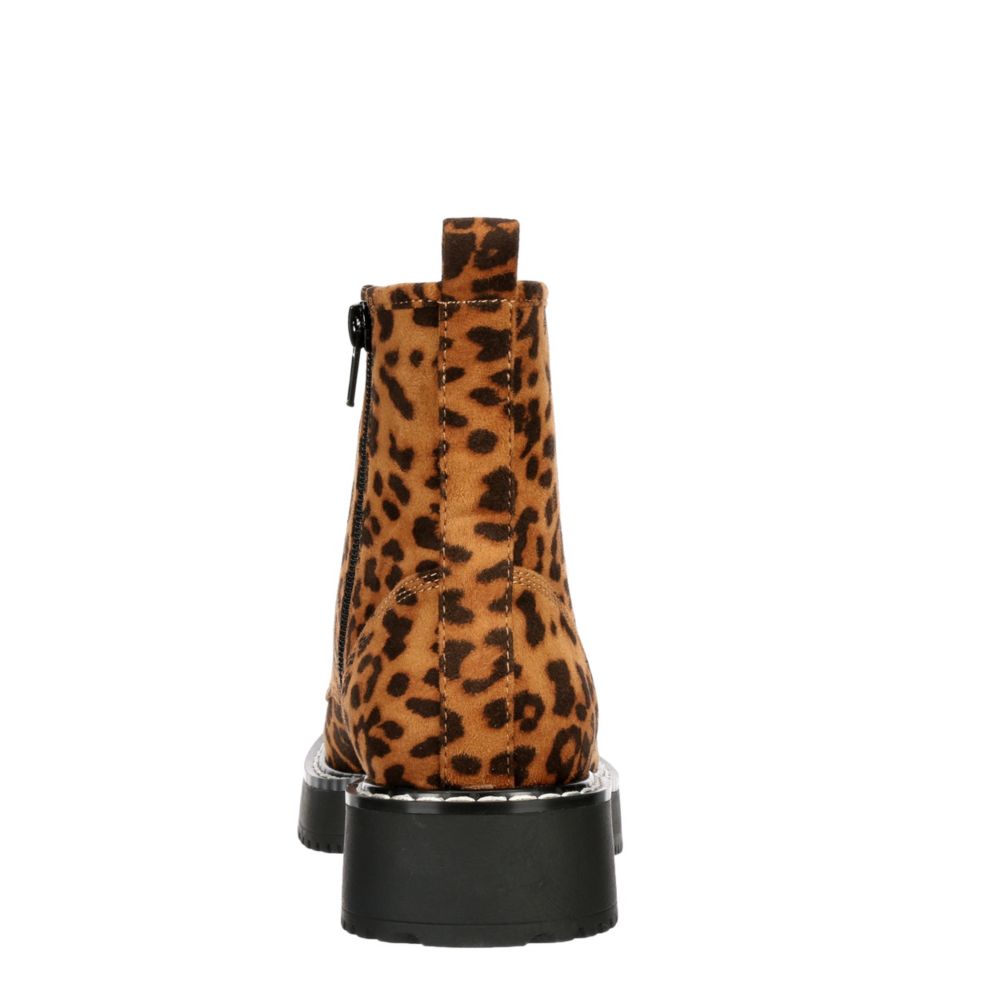 MADDEN GIRL Womens Kurrt Combat Boot - LEOPARD