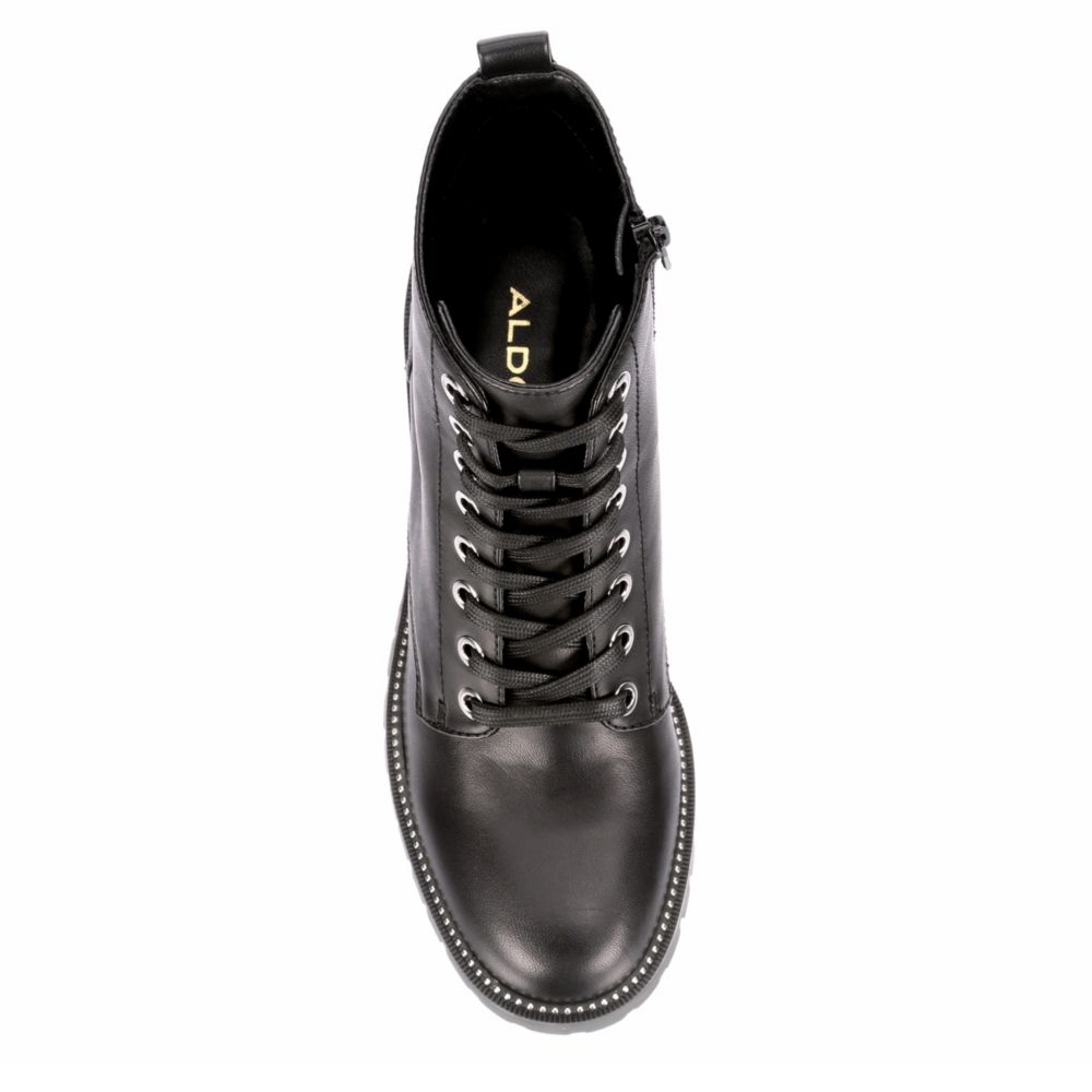 ALDO Womens Yanna Combat Boot - BLACK