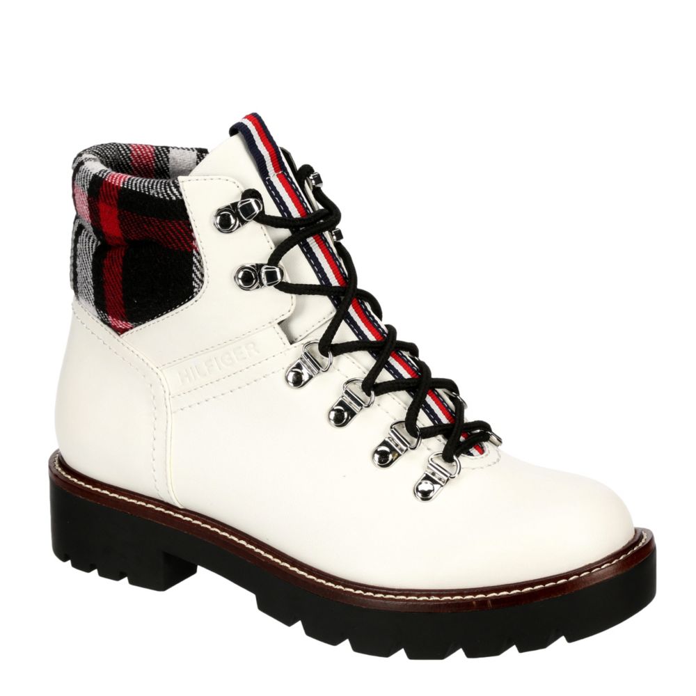 tommy hilfiger boots white