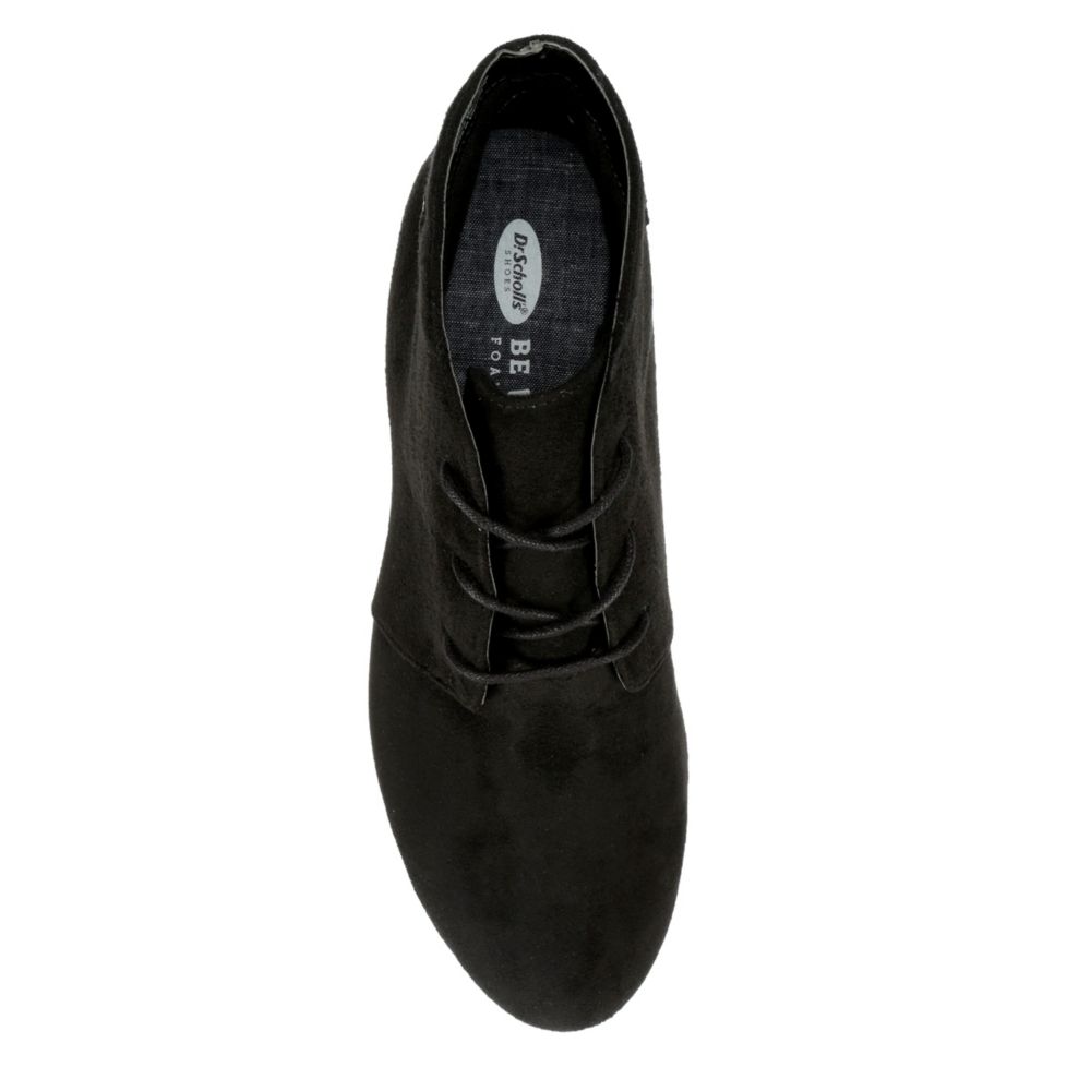 DR. SCHOLL'S Womens Conquer Wedge Bootie - BLACK