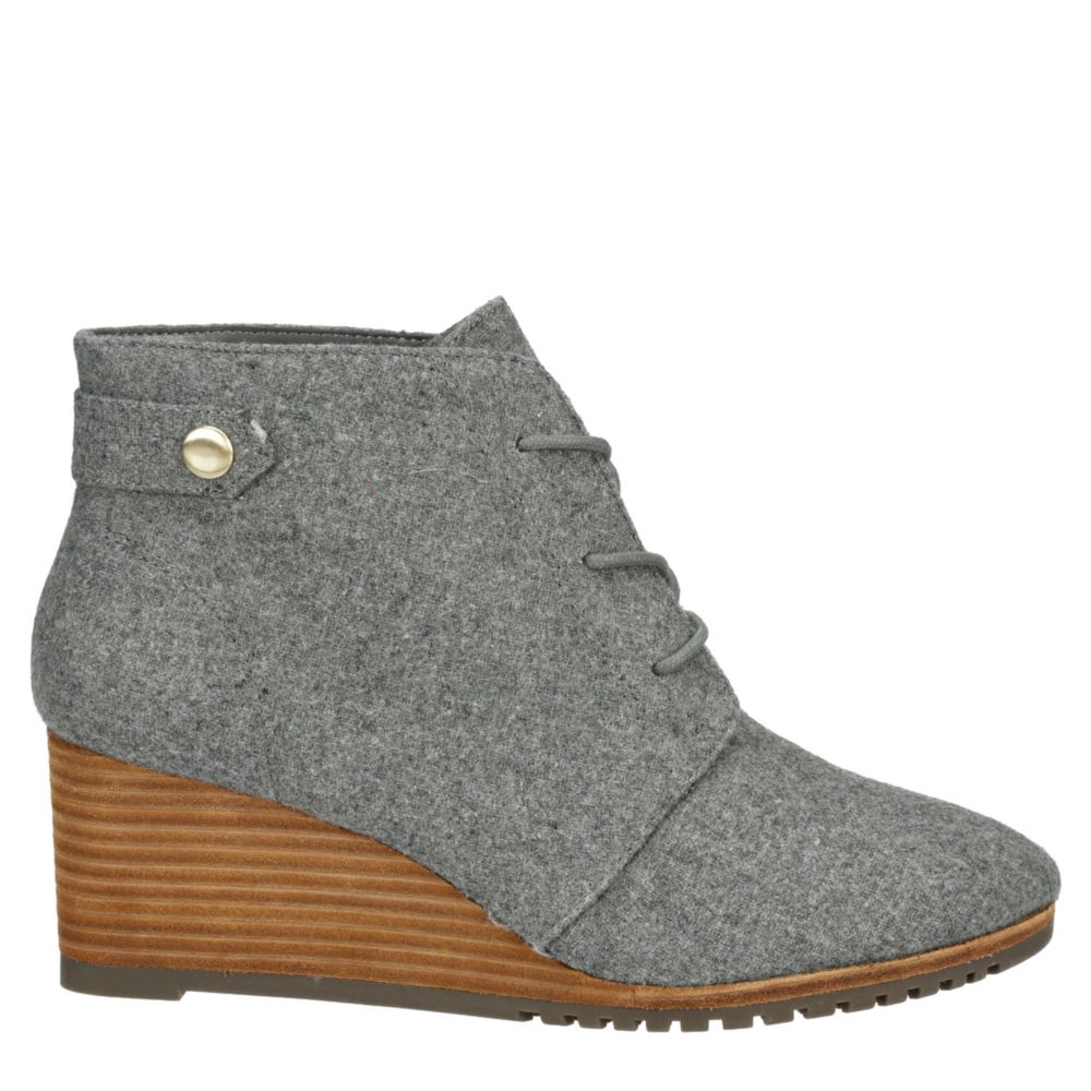 DR. SCHOLL'S Womens Conquer Wedge Bootie - GREY