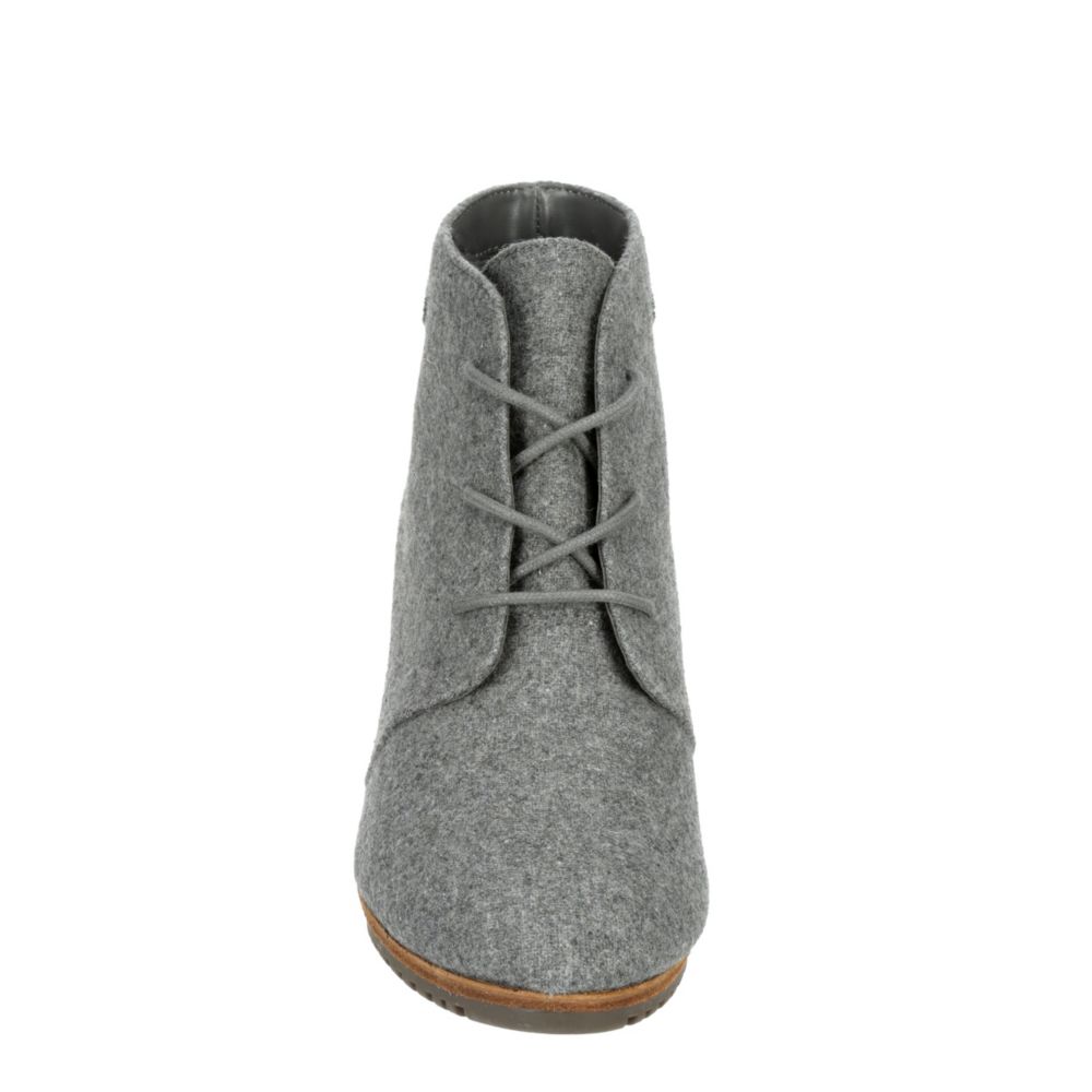 DR. SCHOLL'S Womens Conquer Wedge Bootie - GREY