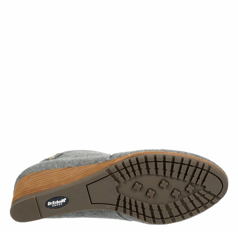 DR. SCHOLL'S Womens Conquer Wedge Bootie - GREY