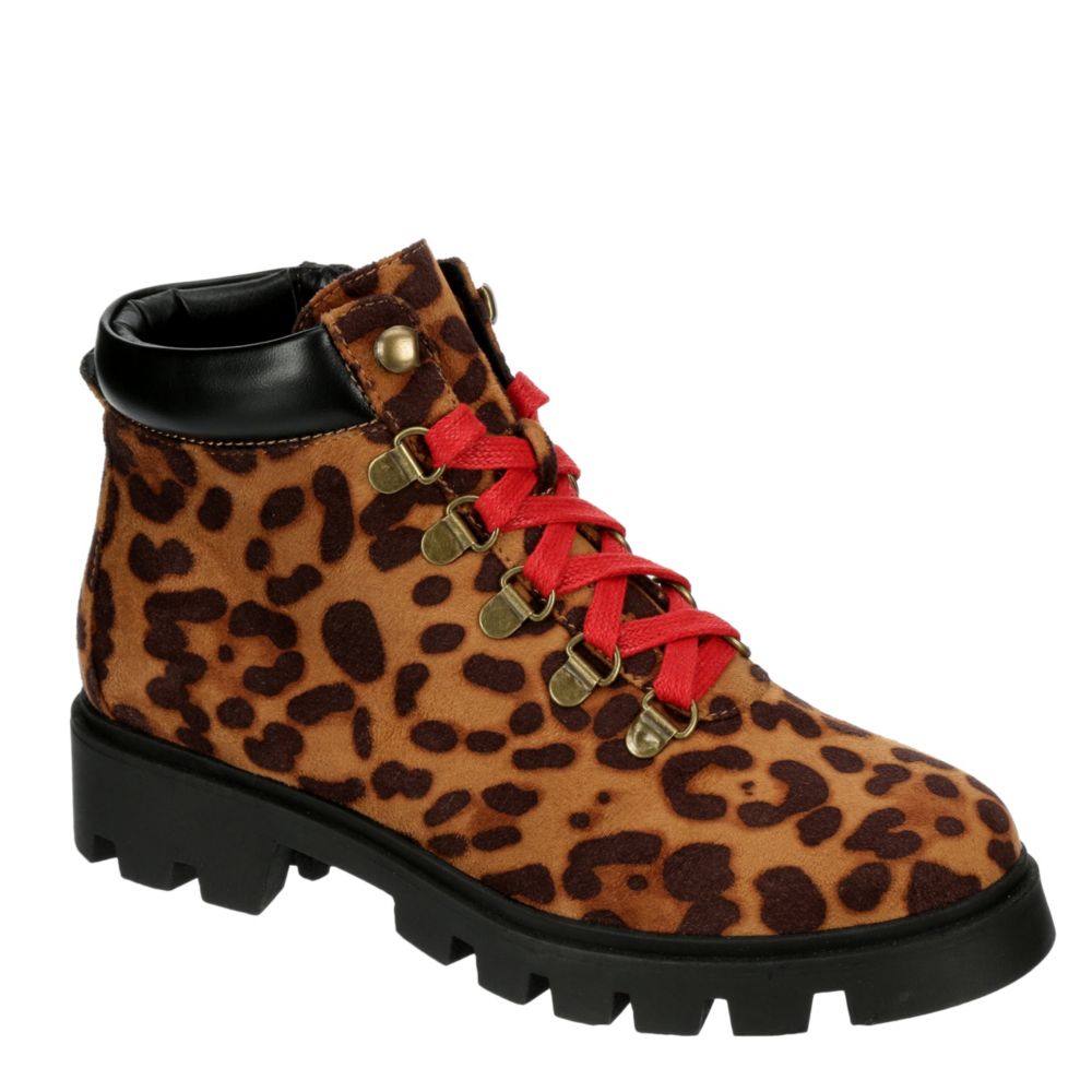 leopard work boots