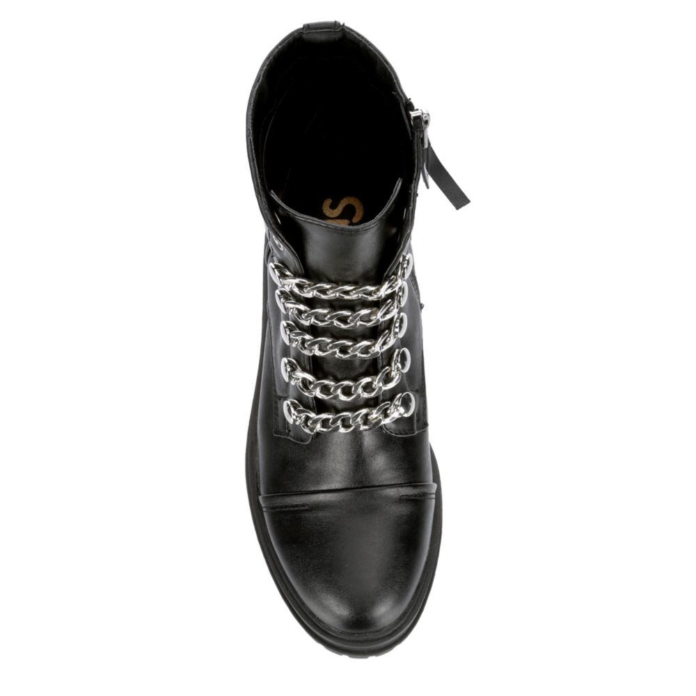 CIRCUS BY SAM EDELMAN Womens Gili Combat Boot - BLACK
