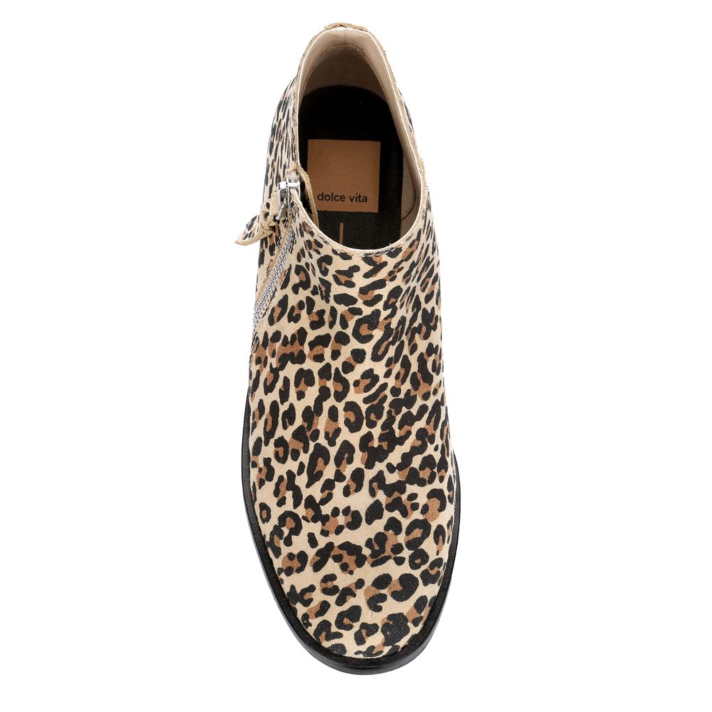 DOLCE VITA Womens Shilo Ankle Bootie - LEOPARD