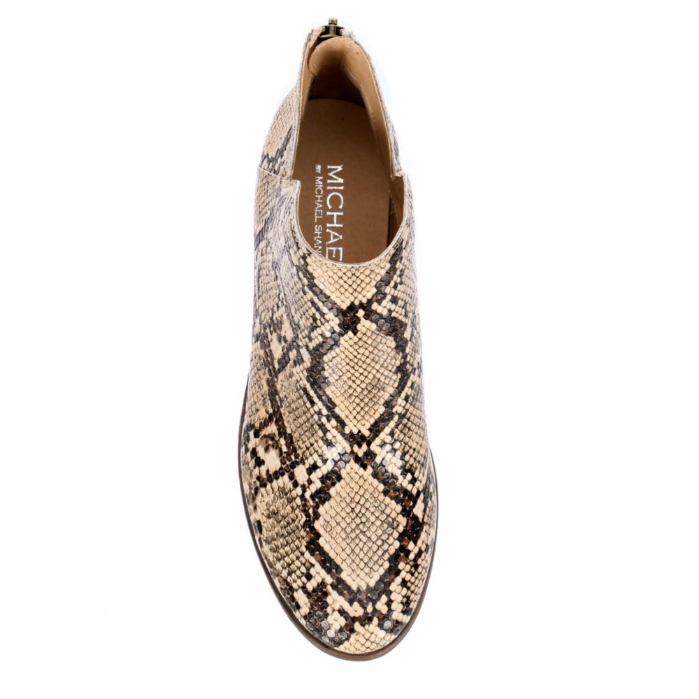 MICHAEL BY MICHAEL SHANNON Womens Nadya Ankle Bootie - SNAKE