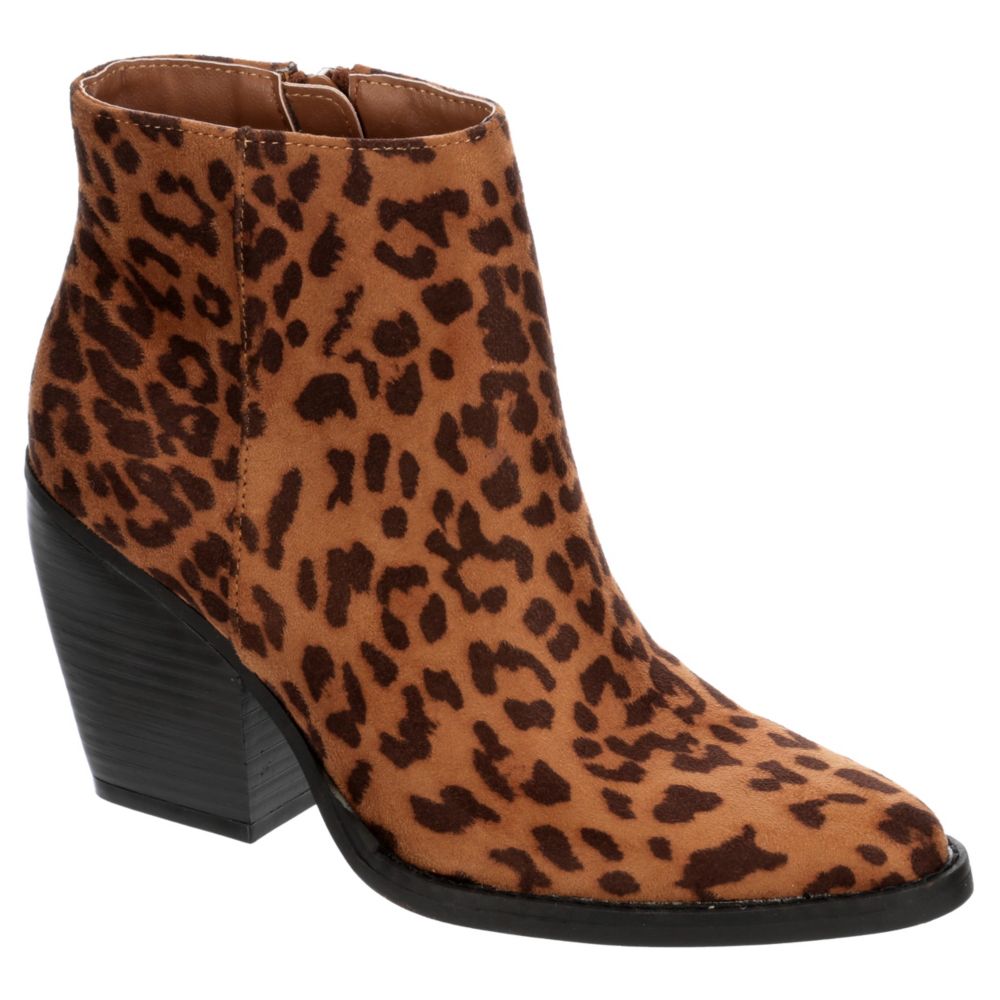 MADDEN GIRL Womens Klicck Ankle Boot - LEOPARD