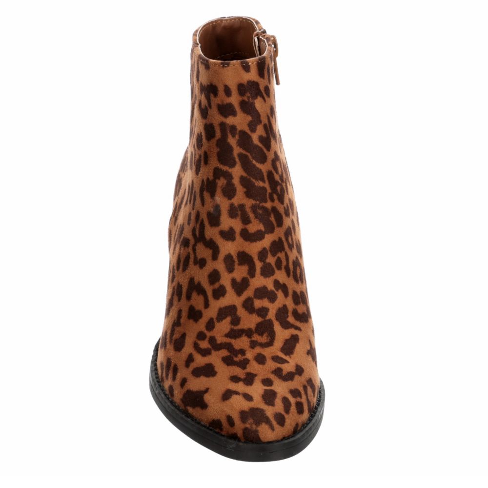 MADDEN GIRL Womens Klicck Ankle Boot - LEOPARD
