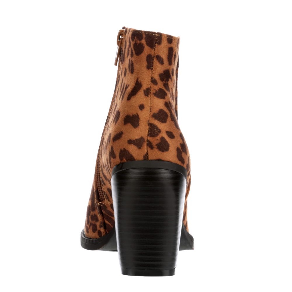 MADDEN GIRL Womens Klicck Ankle Boot - LEOPARD
