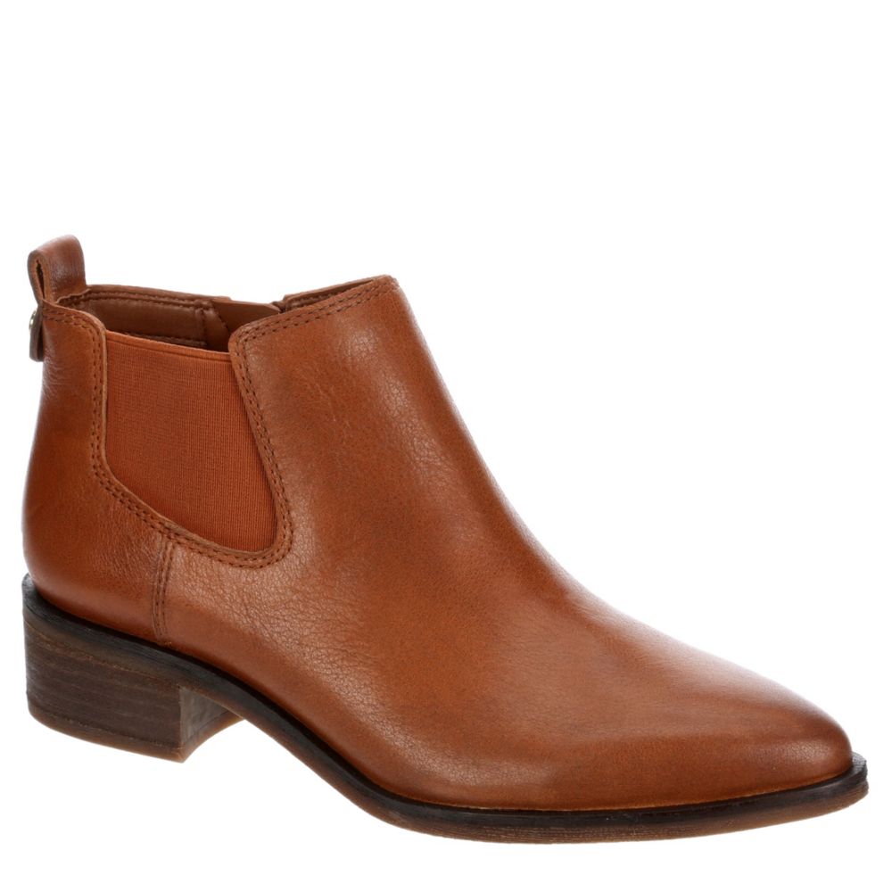 franco sarto side zip leather booties