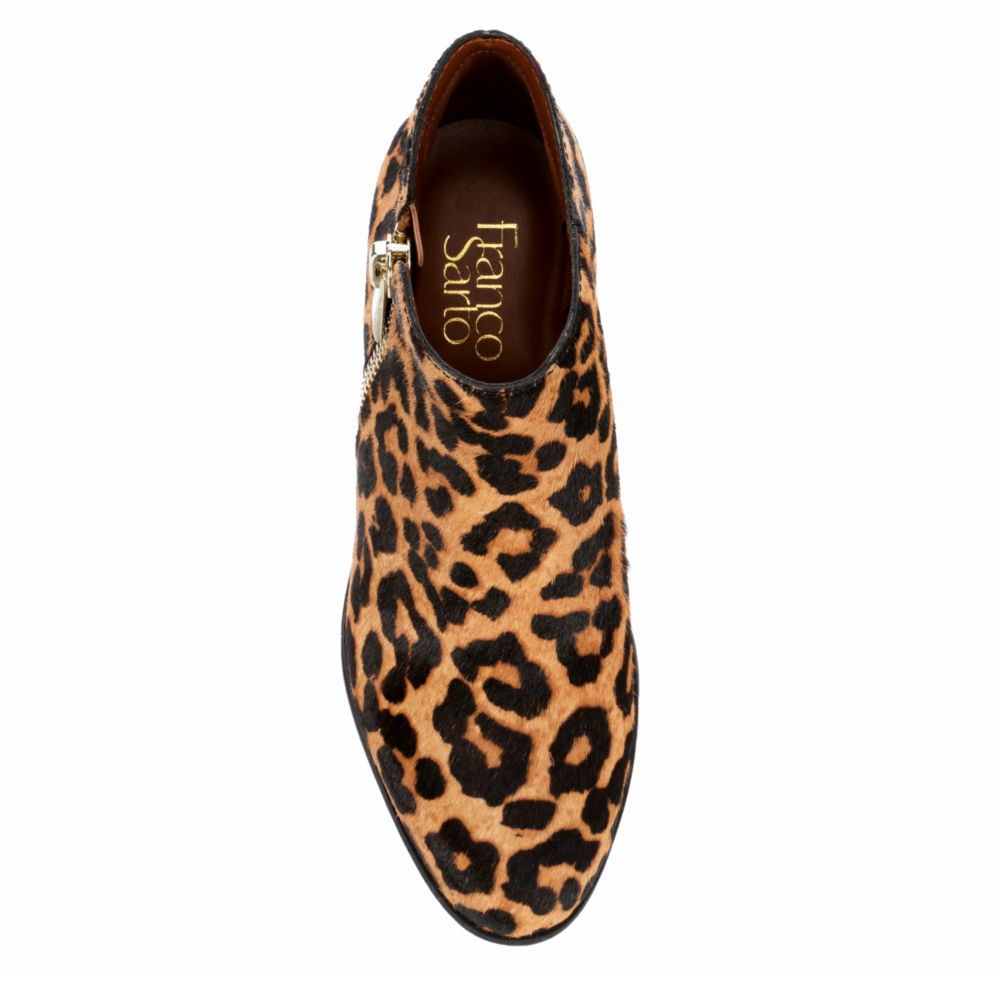 FRANCO SARTO Womens Kipp Ankle Bootie - LEOPARD